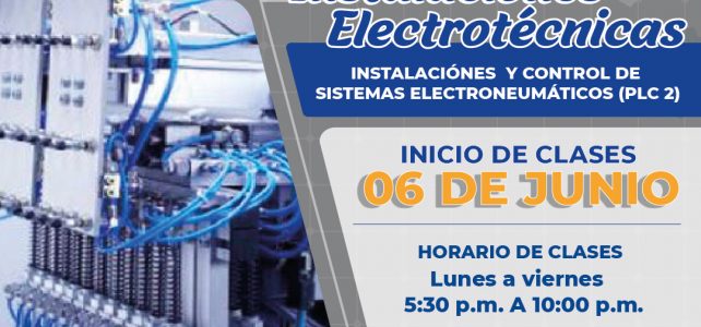 Matricula en Instalaciones electrotécnicas – Instalaciones y control de sistema electroneumaticos (PLC – II)