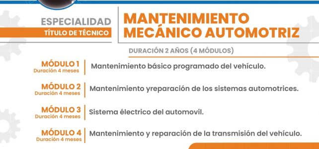 Estudia Mantenimiento Mecanico Automotriz